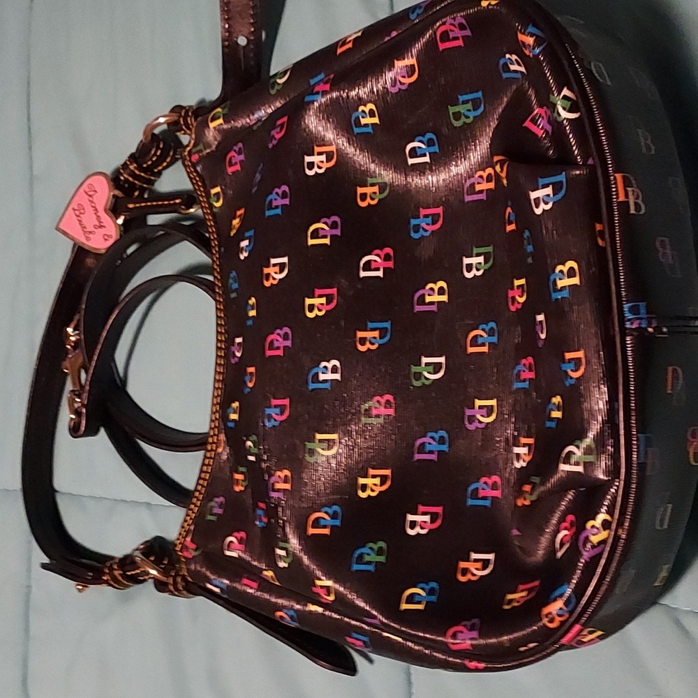 Dooney & Bourke Multicolored Logo Crossbody Bag